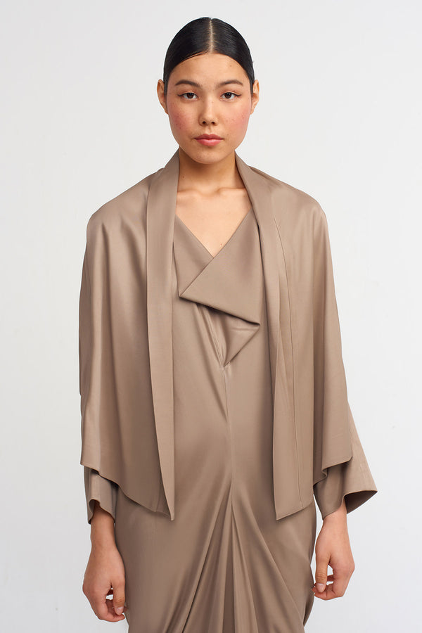 Nu Open-Front Outer Jacket Bronze