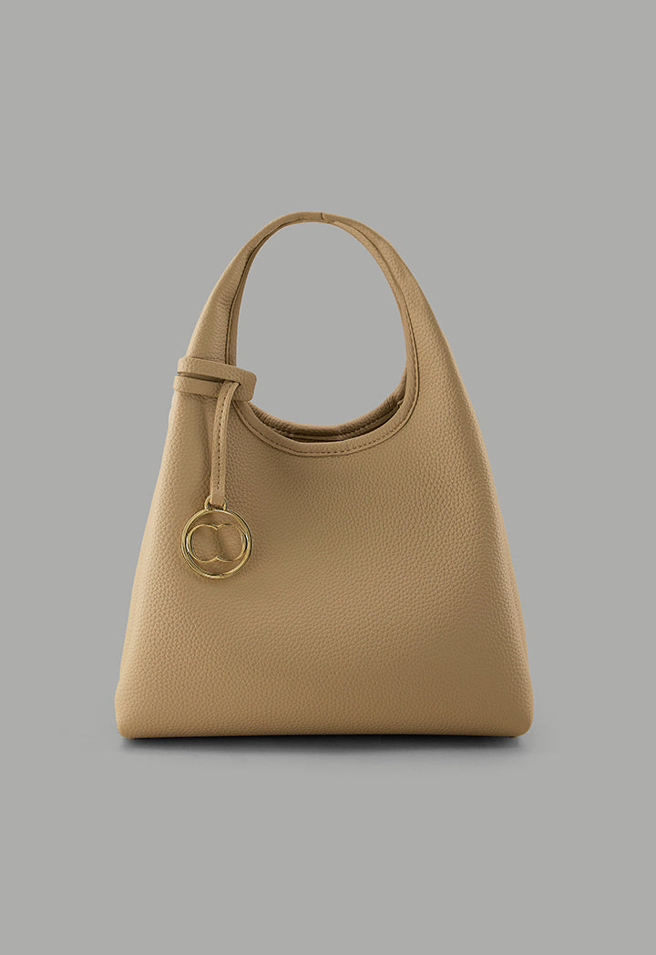 Choice Classic Solid Handbag Beige