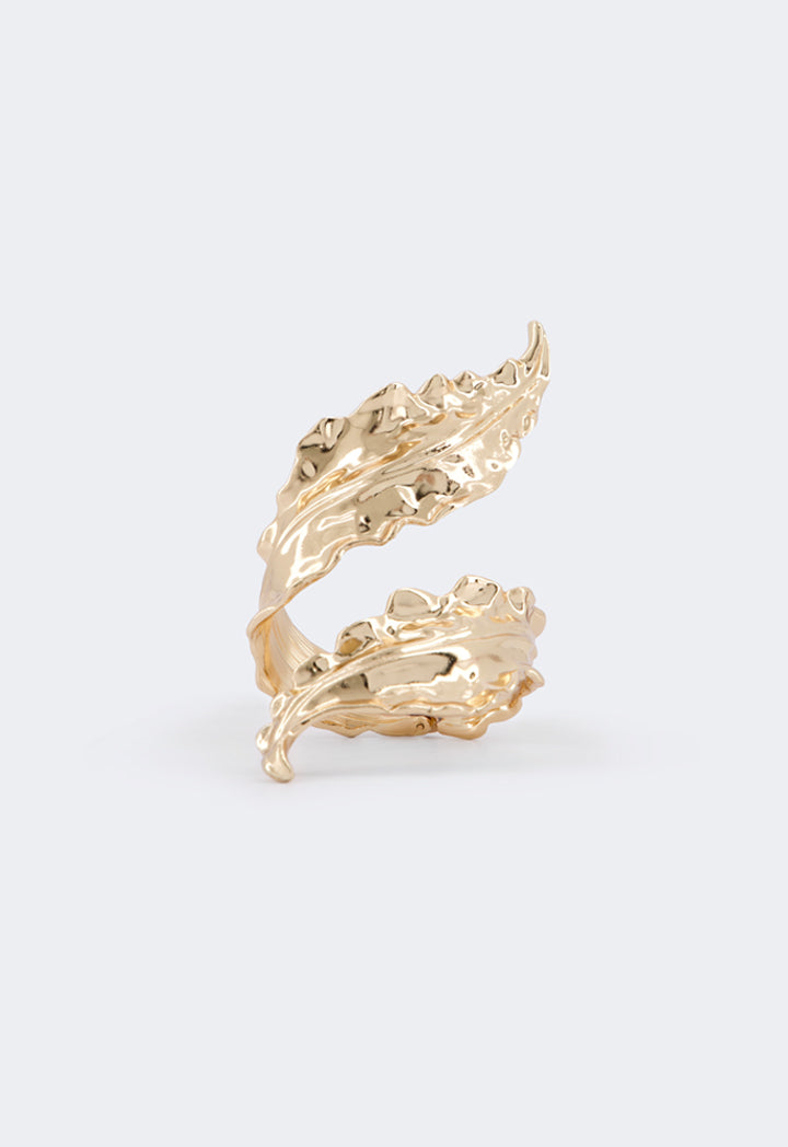 Choice Iconic Metallic Hammered Bangle Gold