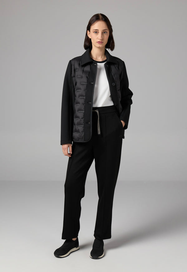 Choice Solid Elasticated Waistband Trousers Black