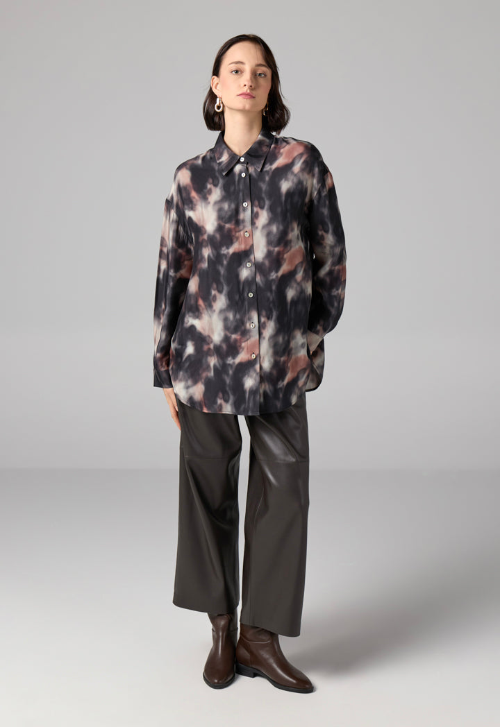 Choice Long Sleeve Printed Shirt Multi Color