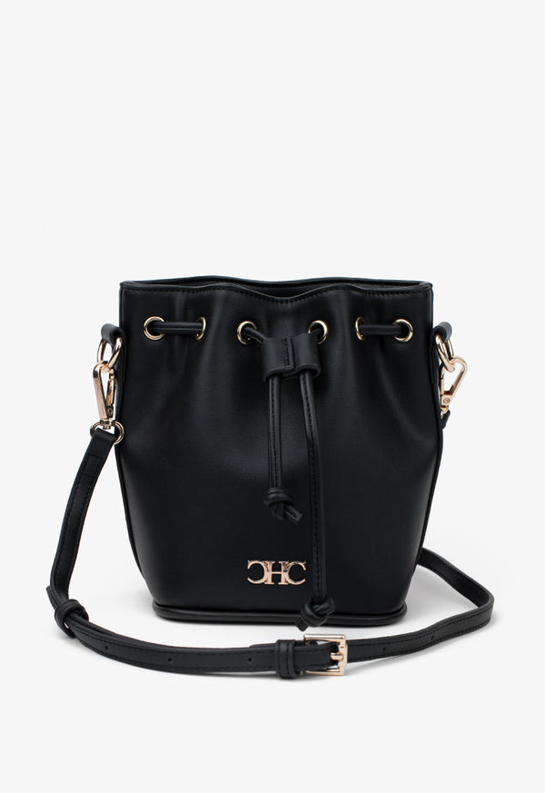 Choice Vibrant Classic Bucket Shoulder Bag Black