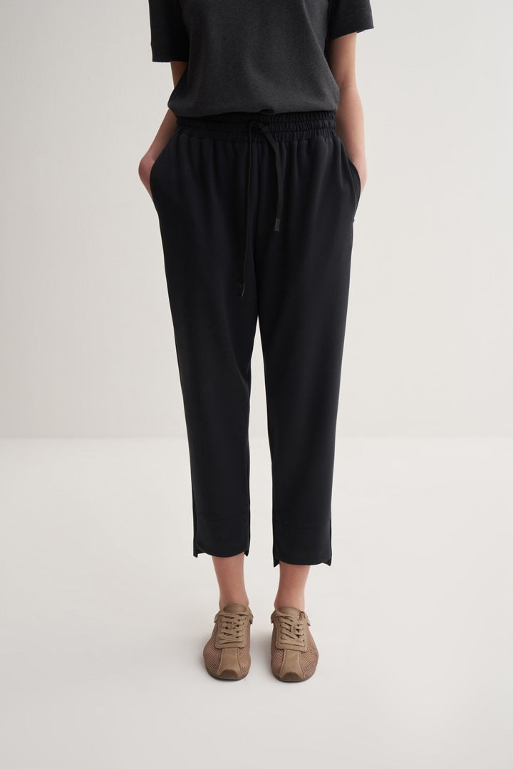 Kk Design Modal Trousers With Cuff Detail Black