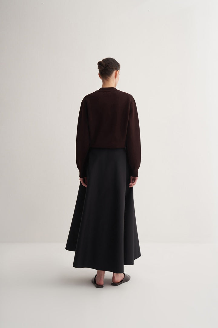 Kk Design Cotton Flounce Skirt Black