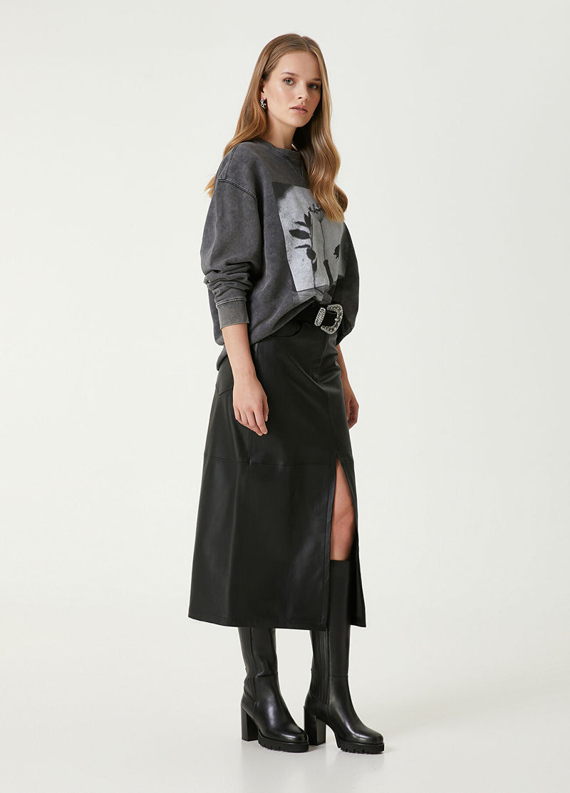 Beymen Club Photo Printed Sweatshirt Anthracite