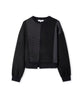 Ipekyol Contrast Textured Sweatshirt Black