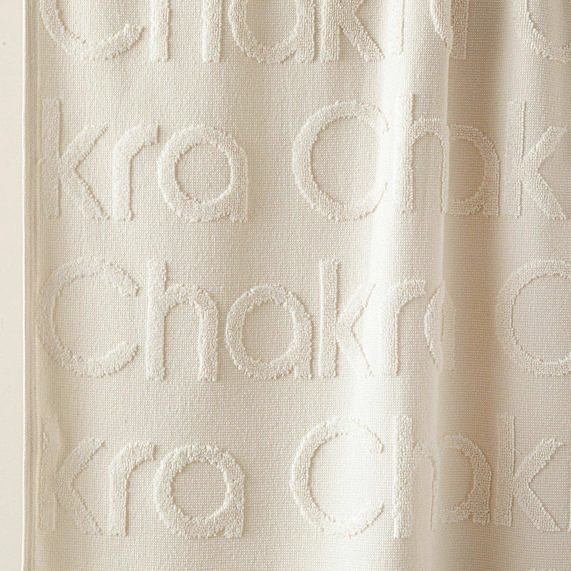 Chakra Chakra Logo Beach Towel 85X150 Cm Ecru