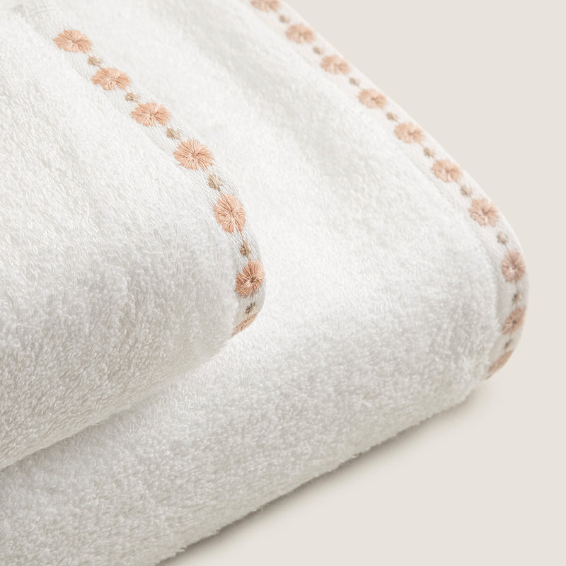 Chakra Florissa Face Towel 50X90 Cm White