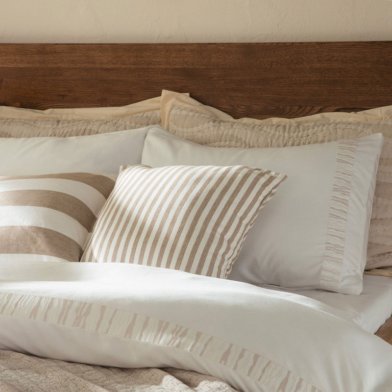 Chakra Perla Duvet Cover Set Sng Ecru