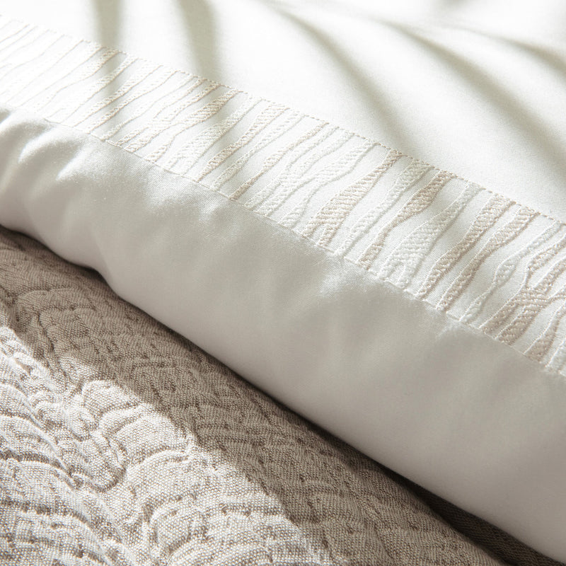 Chakra Perla Duvet Cover Set Sng Ecru