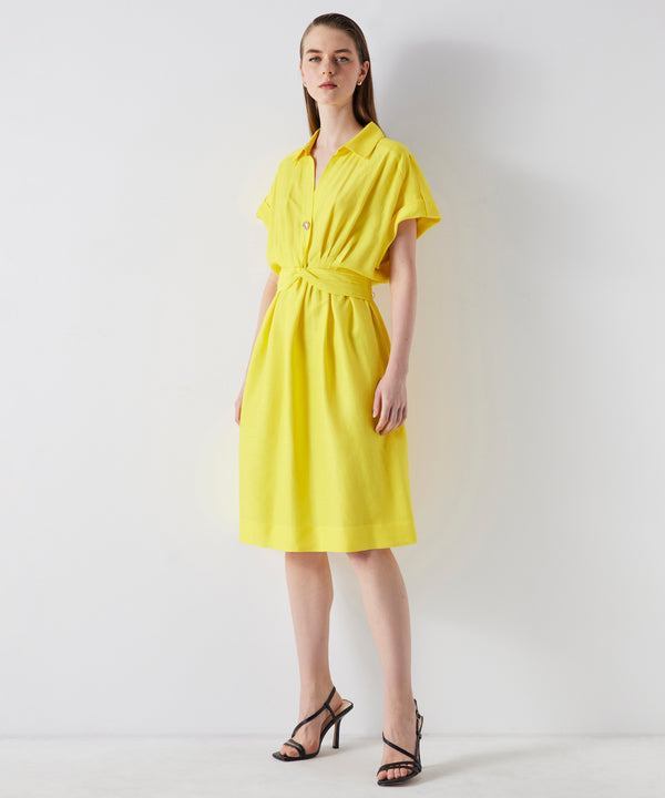 Ipekyol Waist Detail Shirt Dress Yellow