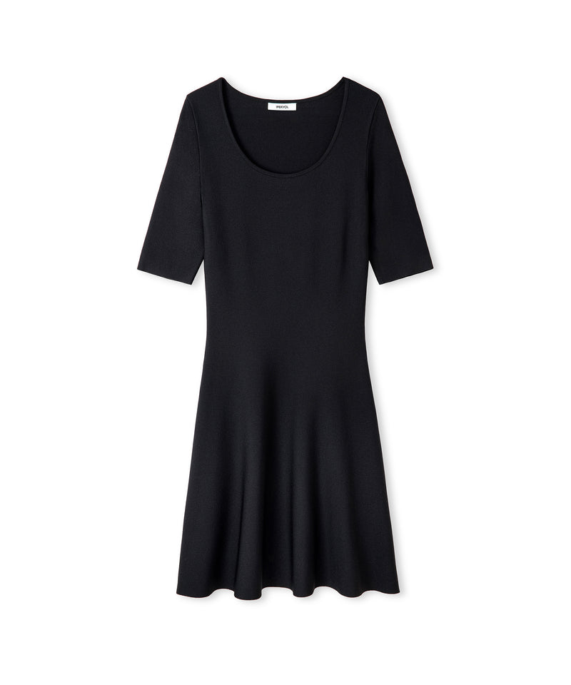 Ipekyol A-Line Knit Dress Black