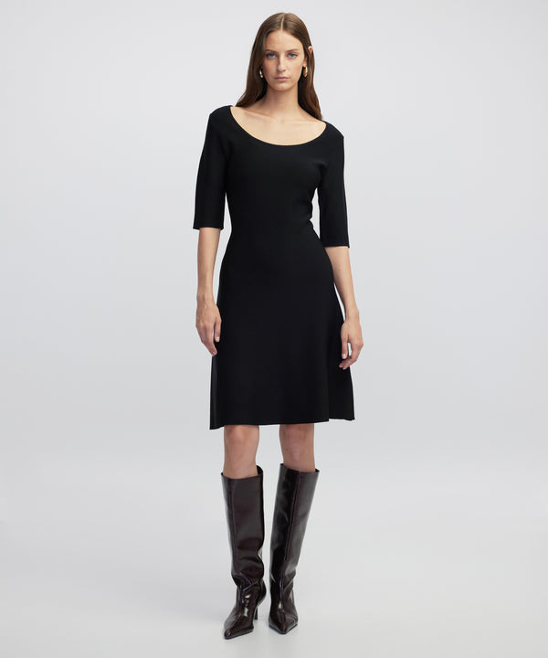 Ipekyol A-Line Knit Dress Black