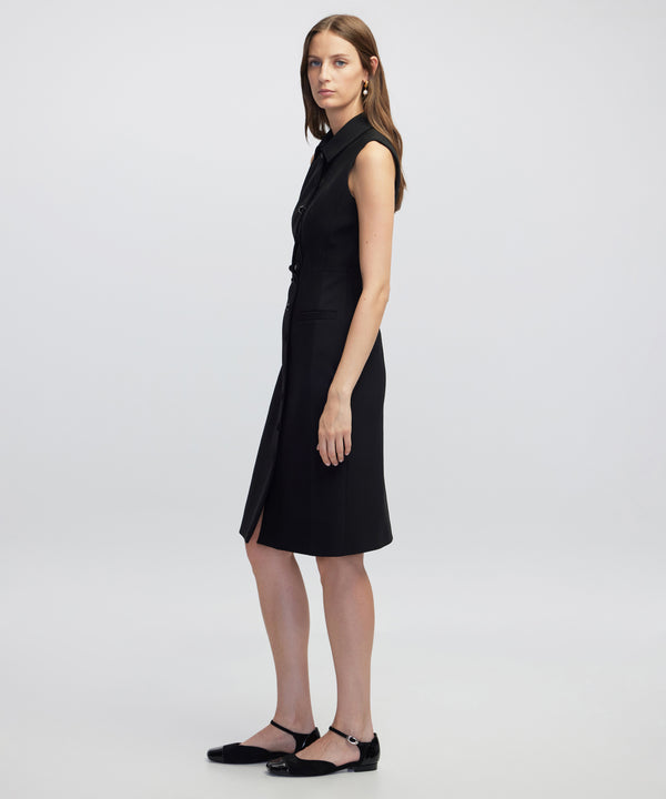 Ipekyol Asymmetric Midi Dress Black