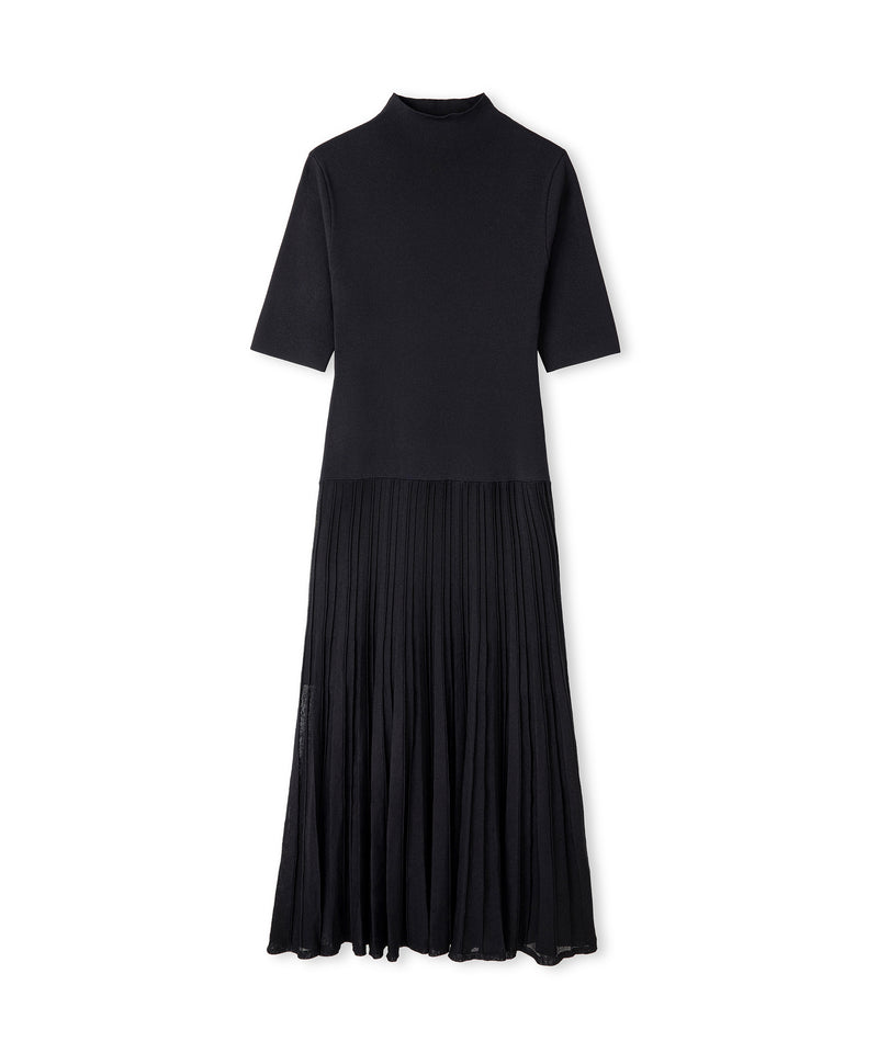 Ipekyol Pleated Knit Dress Black