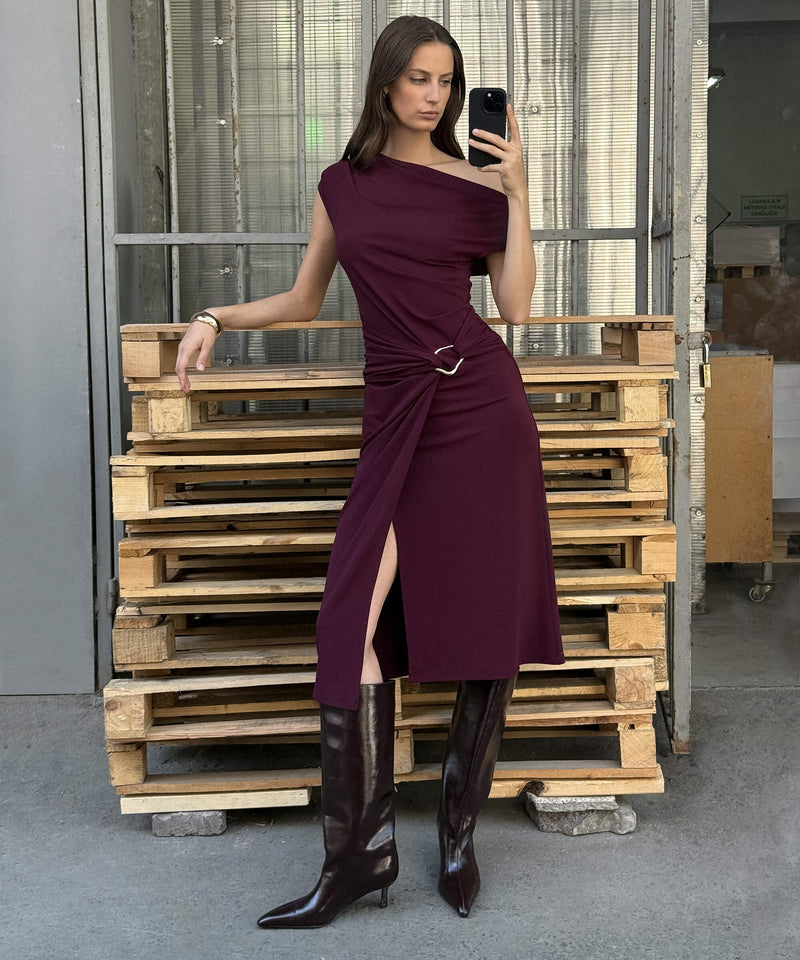 Ipekyol Dress With Buckle Bordoux