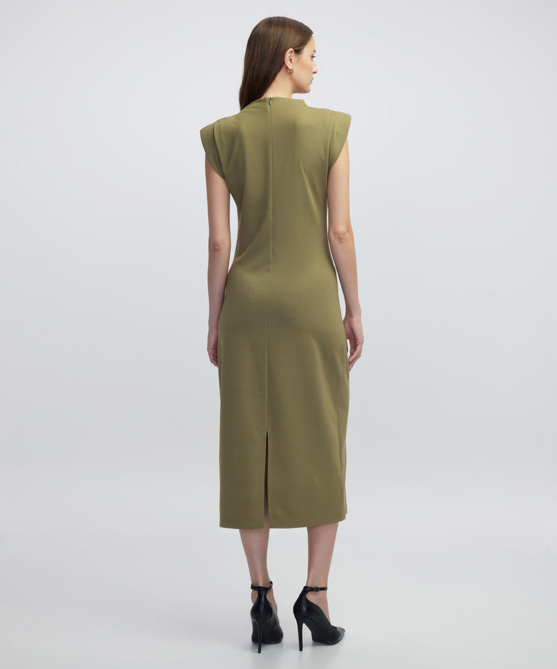 Ipekyol Knitted Dress With Padding Green