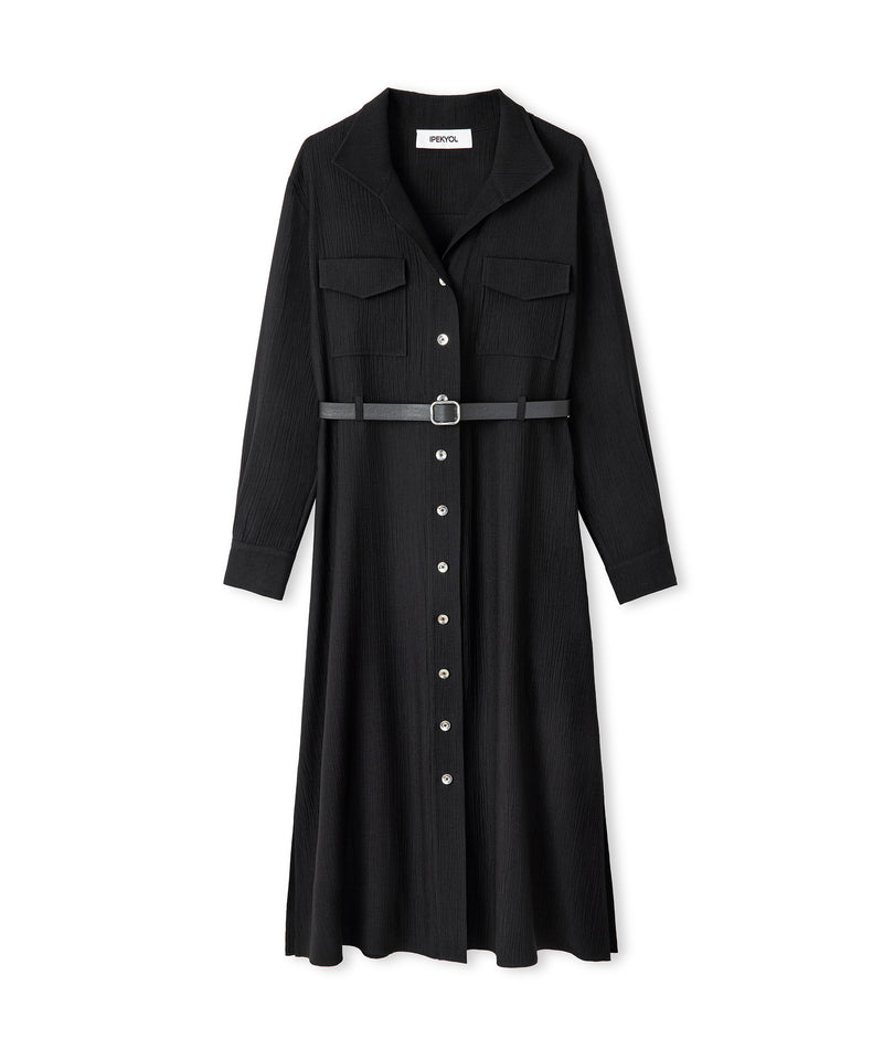 Ipekyol Belted Shirt Dress Black