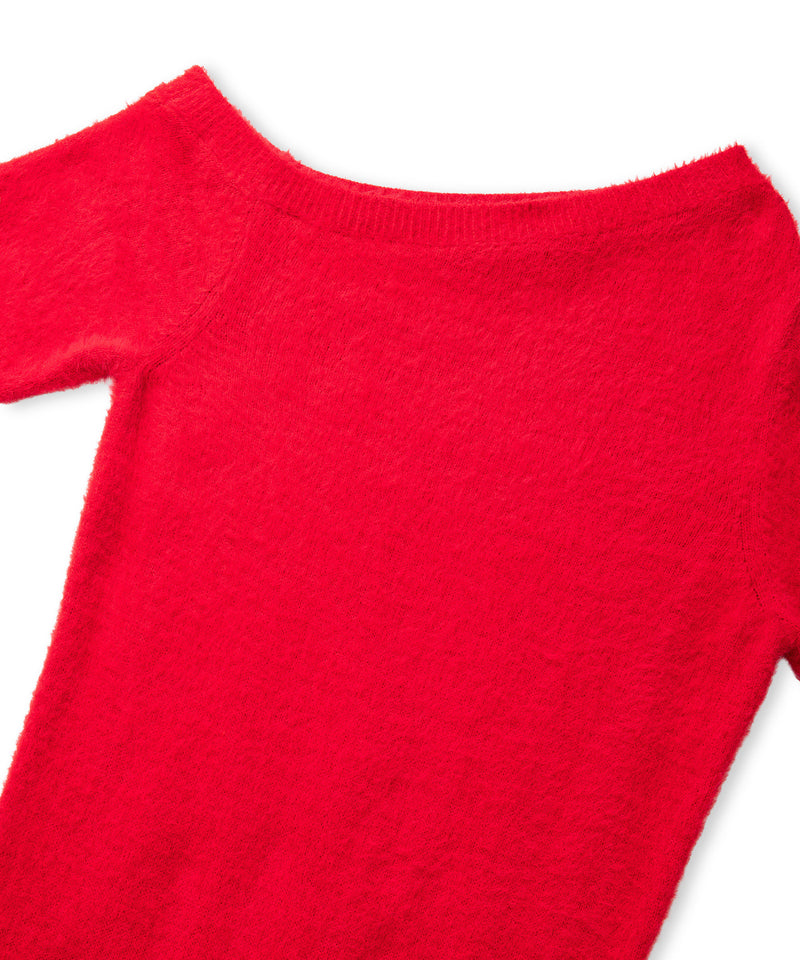 Ipekyol Boat-Neck Knit Dress Red