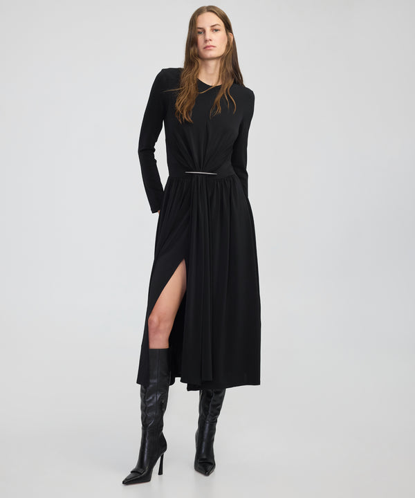 Ipekyol Gathered Jersey Dress Black