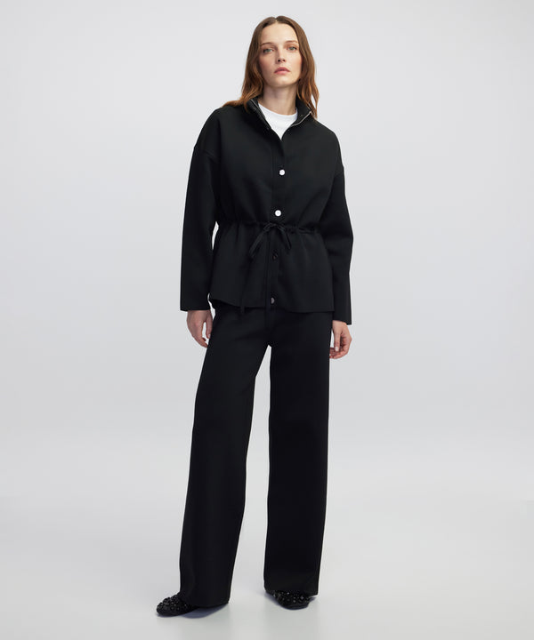 Ipekyol Wide-Leg Knit Trousers Black