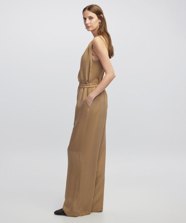 Ipekyol Elastic Waist Viscose Trousers Natural