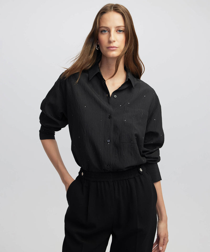 Ipekyol Elastic Waist Carrot Trousers Black