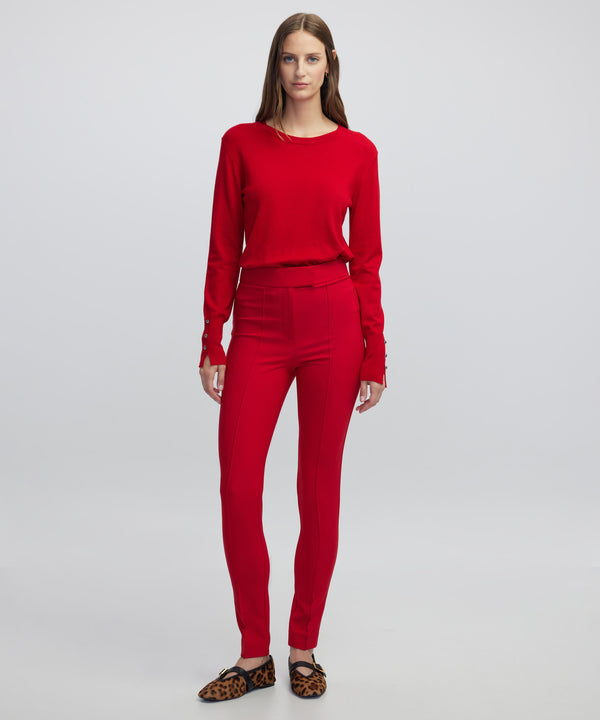Ipekyol High Waist Skinny Fit Trousers Red