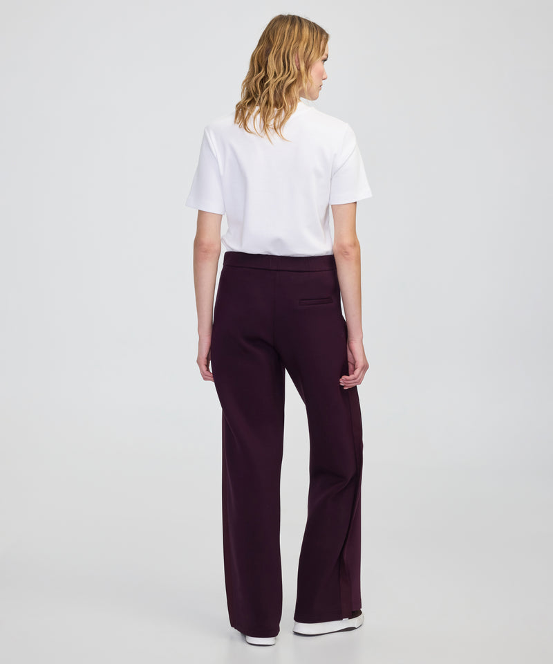 Ipekyol Color-Block Wide-Leg Trousers Bordoux