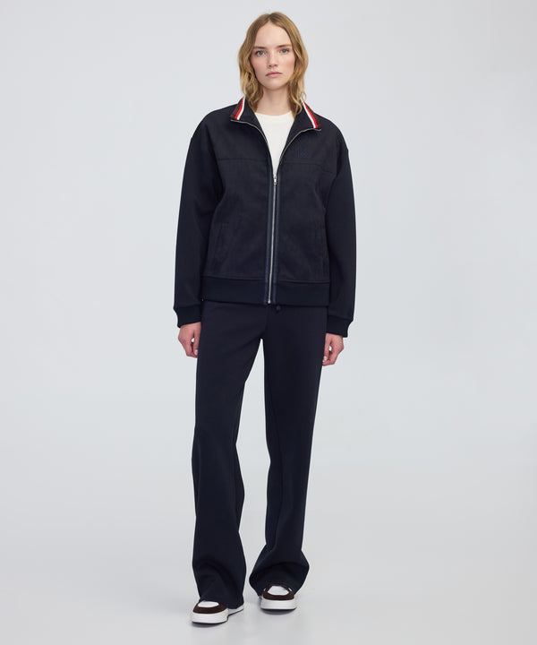 Ipekyol Contrast Waist Wide-Leg Trousers Navy