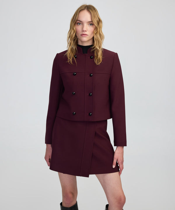 Ipekyol Contrast Button Jacket Bordoux