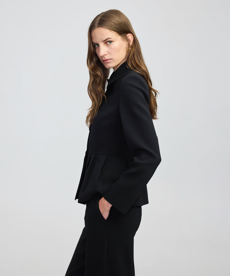Ipekyol Pleated Peplum Jacket Black