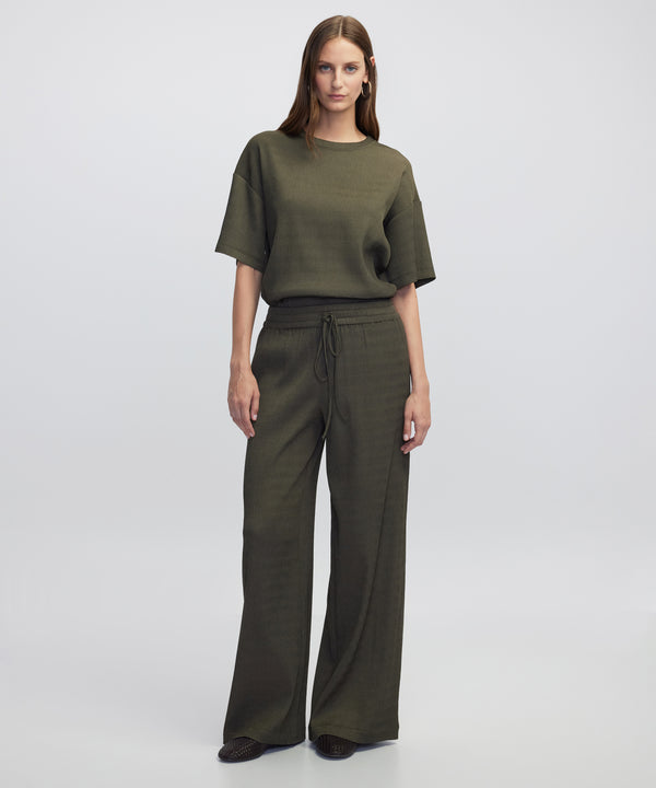 Ipekyol Textured Blouse Khaki