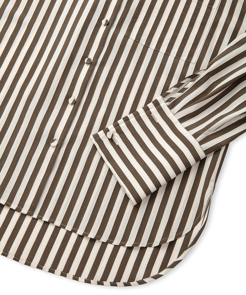 Ipekyol Stripe Shirt Light Khaki