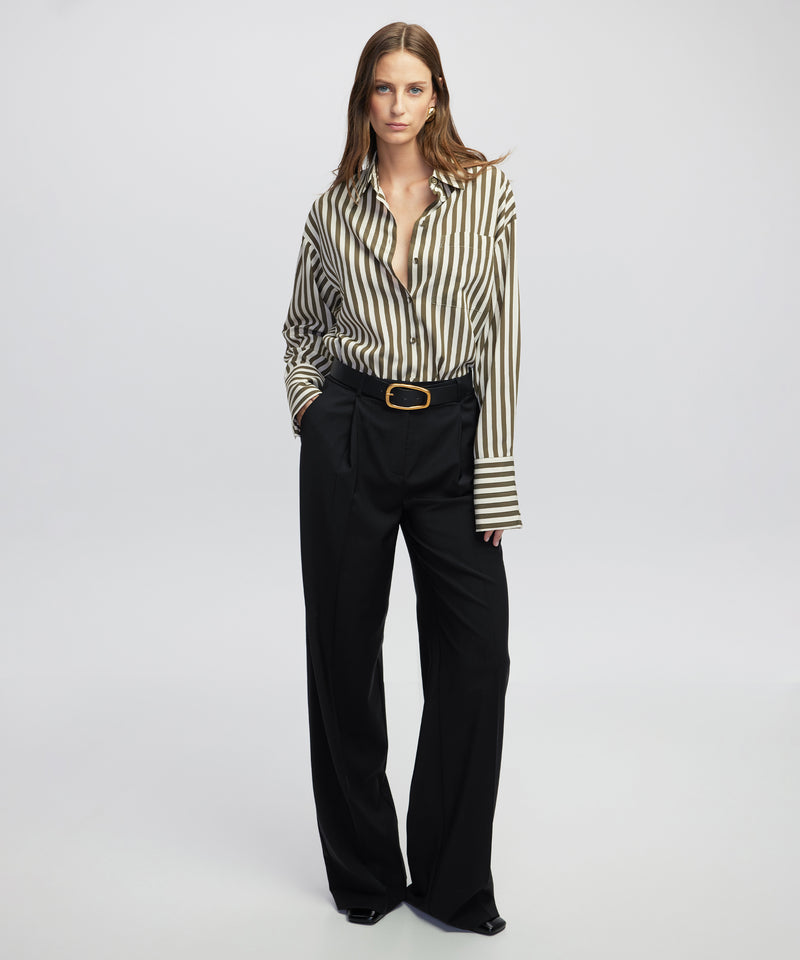 Ipekyol Stripe Shirt Light Khaki