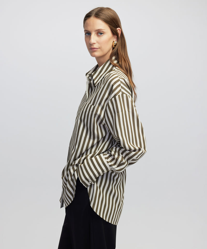 Ipekyol Stripe Shirt Light Khaki