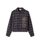 Ipekyol Embellished Floral Applique Shirt Navy
