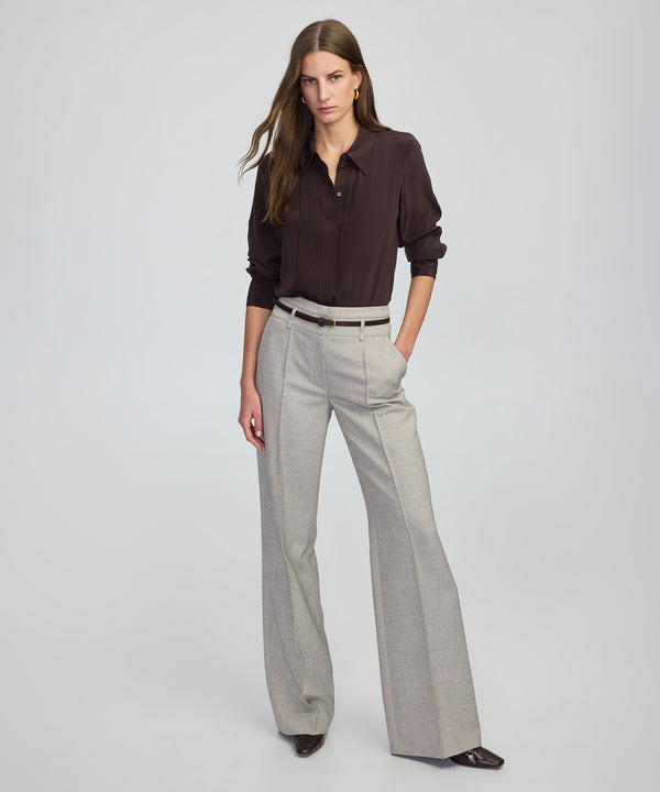 Ipekyol Silk Shirt With Pintucks Brown