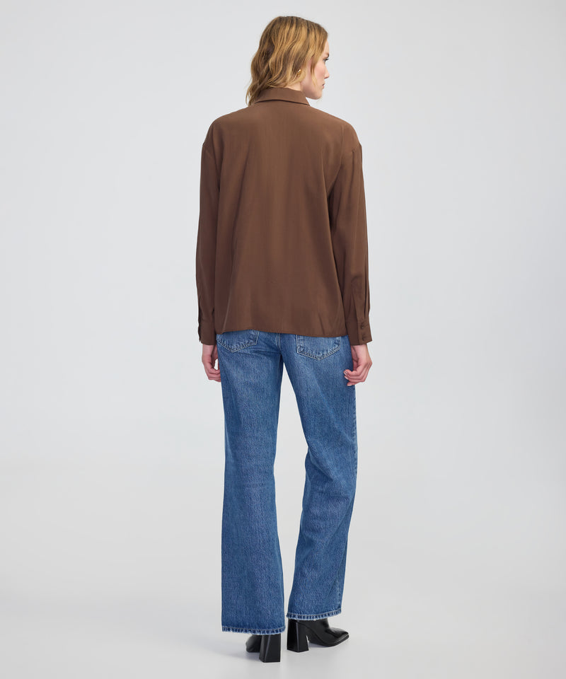 Ipekyol Flap Pocket Shirt Brown