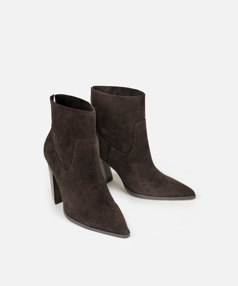 Ipekyol Block Heel Leather Boots  Brown