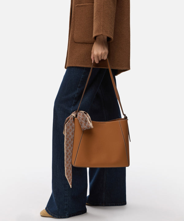 Ipekyol Bucket Bag With Scarf Brown