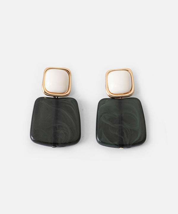 Ipekyol Contrast Earrings Gold