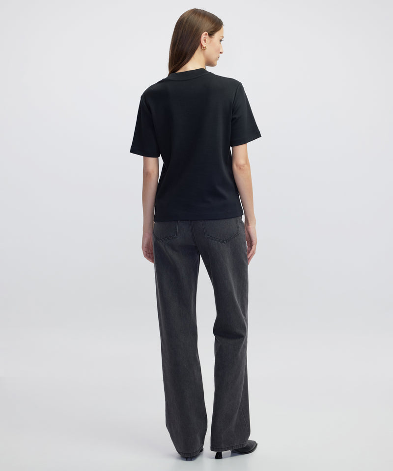 Ipekyol Relaxed Fit Basic T-Shirt Black