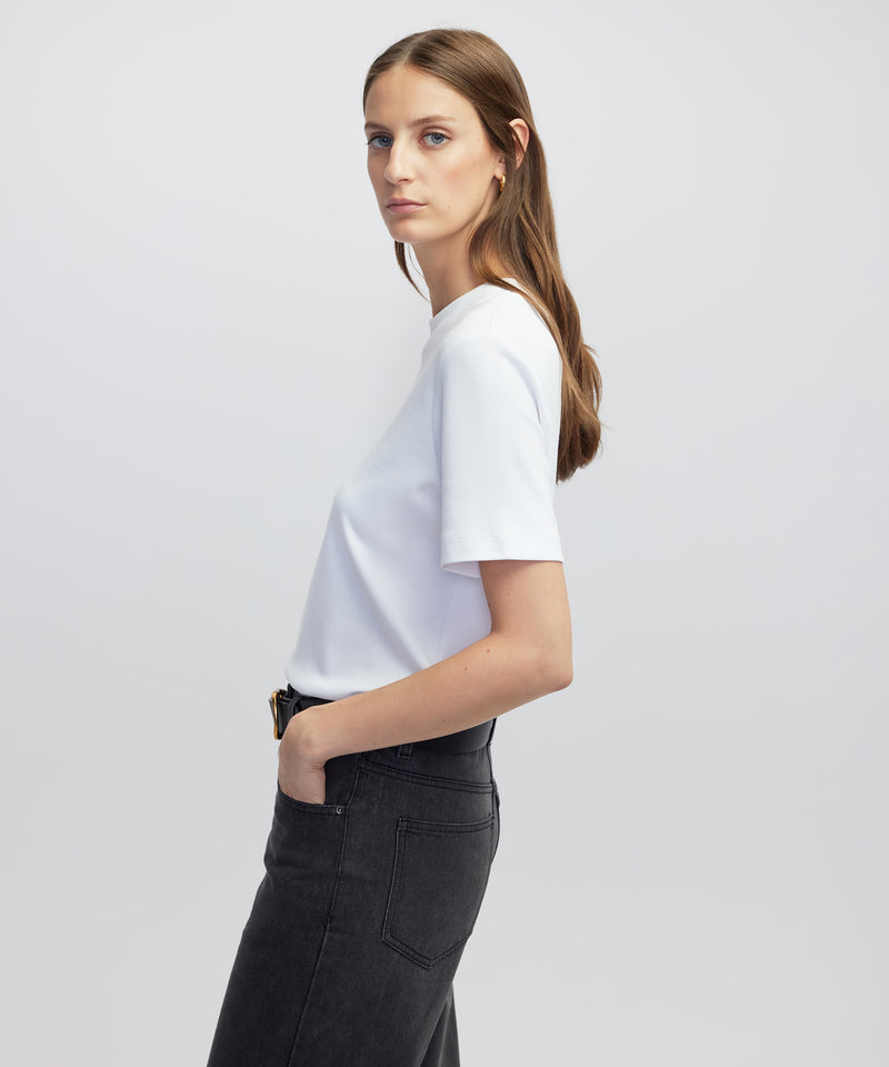 Ipekyol Relaxed Fit Basic T-Shirt Ecru