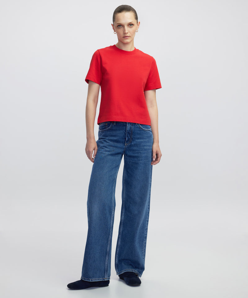 Ipekyol Basic Slim Fit T-Shirt Red