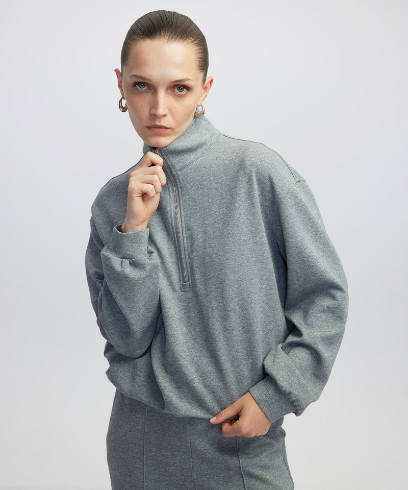 Ipekyol Layered Sweatshirt  Grey Melange