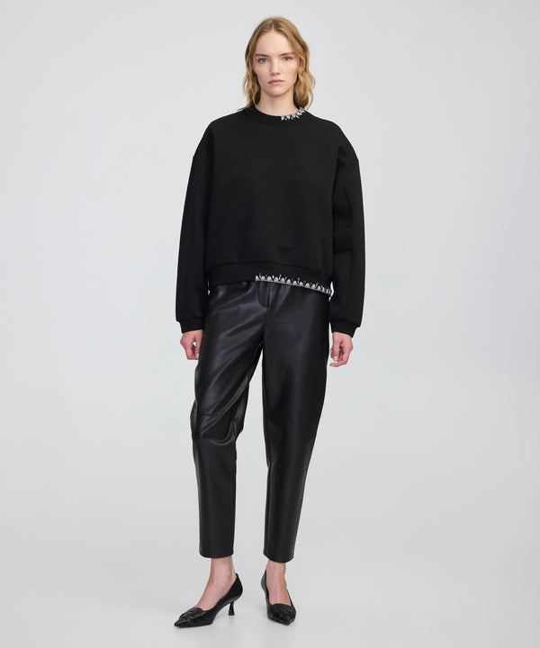 Ipekyol Rhinestone Sweatshirt  Black