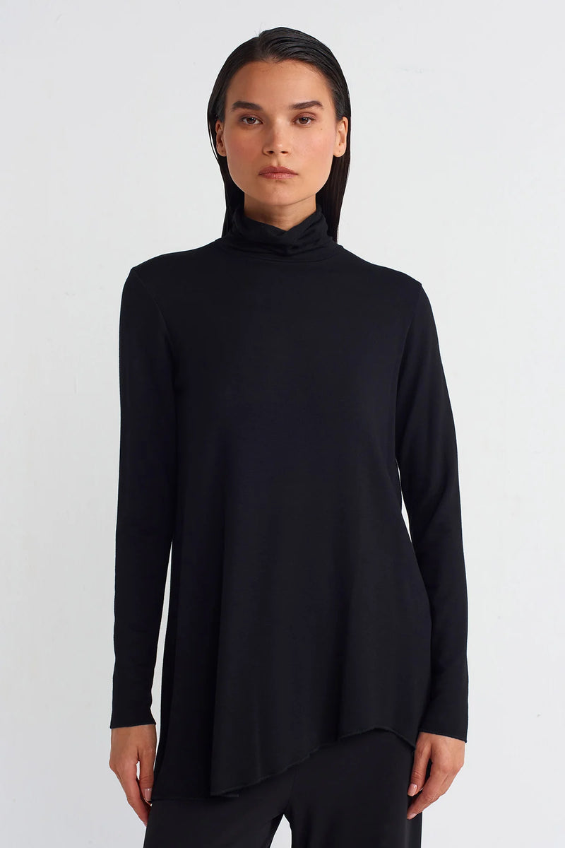 NU Turtleneck Basic Blouse Black