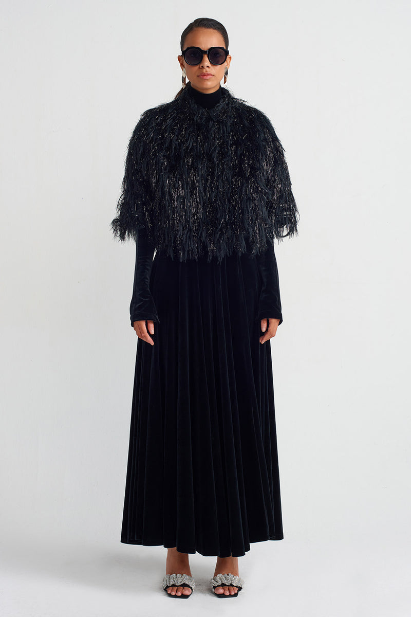 NU Plush Chic Crop Top Black