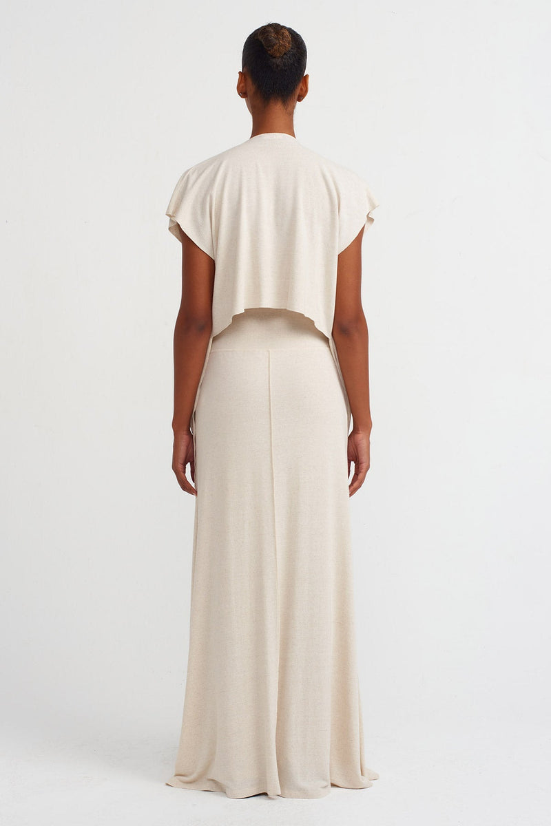 NU High-Waisted Maxi Skirt Natural